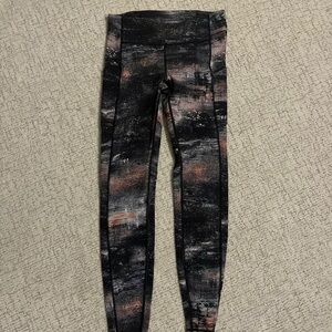 Lululemon Galaxy Print Leggings with Pockets